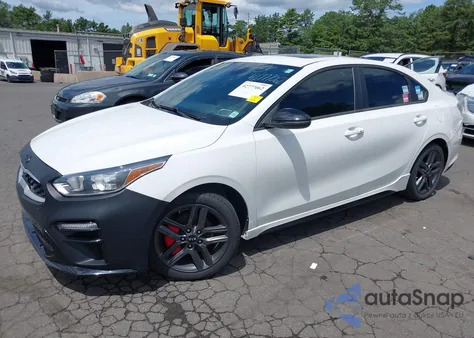 2021 Kia Forte Gt-Line из США, поврежденный, VIN 3KPF34AD5ME296821